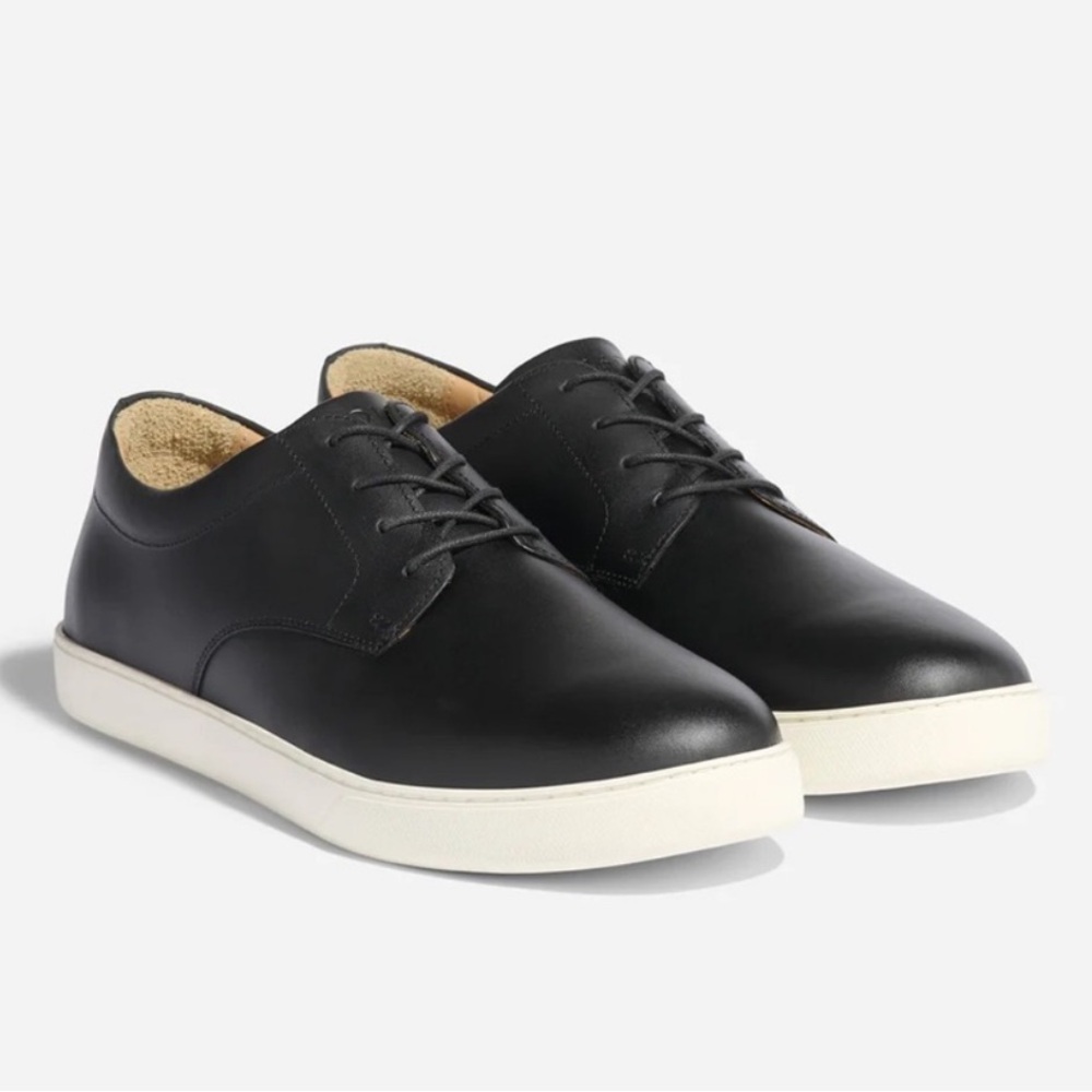 Nisolo Diego Everyday Sneaker Black Leather Mens 9.5 NEW without box